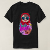 Womens Graffiti Matryoshka Punk Nesting Doll Stree T-shirt (Design voorkant)