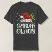 Womens Grandma Claus Kerstmis lami Pajama Fami T-shirt (Design voorkant)