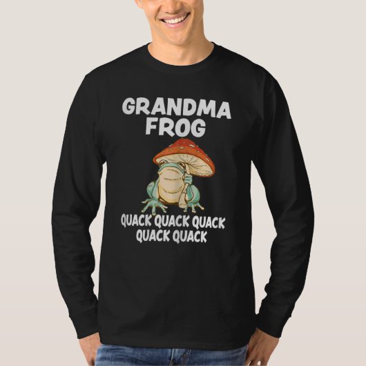 Womens Grandma Frog Animal Pun Love Amphibian Toad T-shirt (Voorkant)