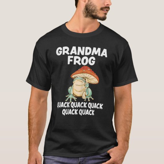 Womens Grandma Frog Animal Pun Love Amphibian Toad T-shirt (Voorkant)