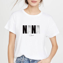 Women's Grandma Nana T-Shirts &Custom Name T-Shirt