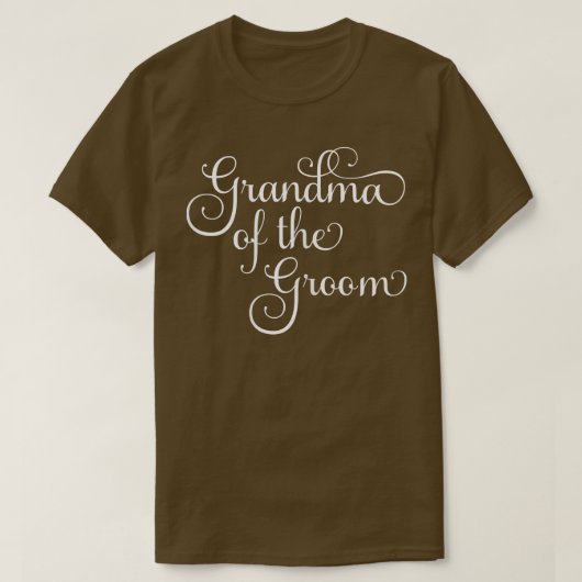 Womens Grandma Of The Groom Wedding and Bachelor P T-shirt (Design voorkant)