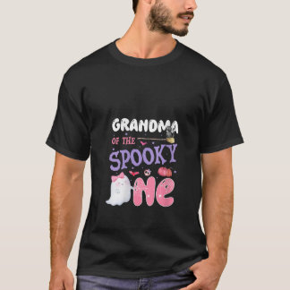 Womens Grandma Of The Spooky One 1st Birthday Hall T-shirt