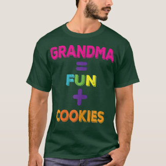 Womens Grandma staat gelijk aan Fun Plus Cookies F T-shirt