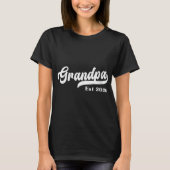 Womens Grandpa Est 2026 New Grandfather Design V-n T-shirt (Voorkant)