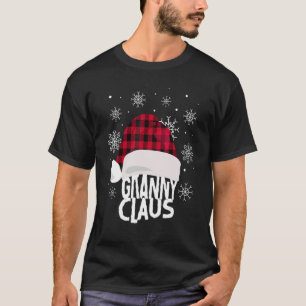 Womens Granny Claus kerstbuffalo Plays Santa T-shirt