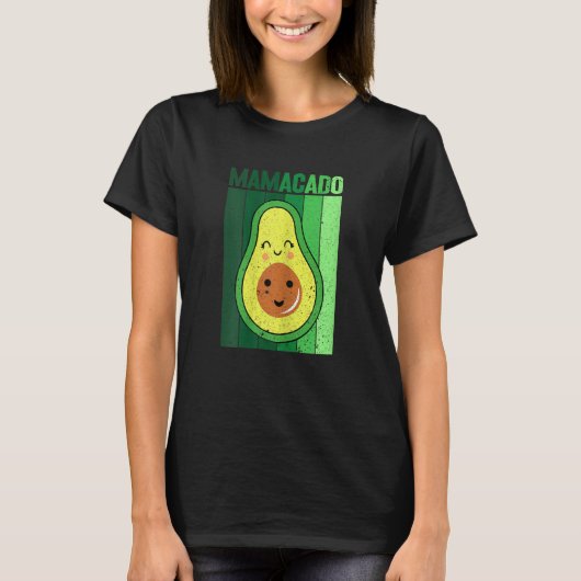Womens  Graphic of Mamacado Papacado for Avocado   T-shirt (Voorkant)