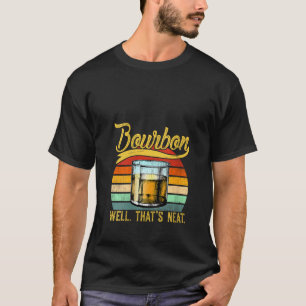 Womens Grappig Drink Nette Retro Bourbon Whiskey D T-shirt