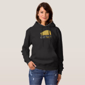 Womens Grappig eten Pun Cheese Gewoon Een Meisje D Hoodie (Voorkant volledig)