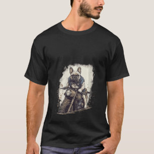 Womens Grappig Frans Bulldog Biker Frans B T-shirt