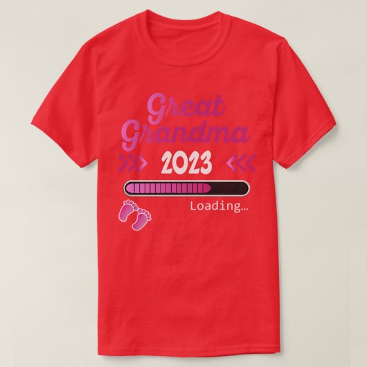 Womens Great Grandma 2023 T-shirt (Design voorkant)