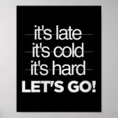 Womens Great Motivational Discipline Workout No Ex Poster (Voorkant)