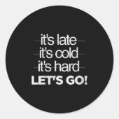 Womens Great Motivational Discipline Workout No Ex Ronde Sticker (Voorkant)