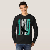 Womens Green Believe Archery Archer Bow Arrow Turq T-shirt (Voorkant volledig)