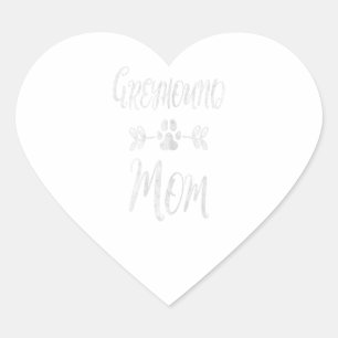 Womens Greyhound Mam Shirt Italiaans Greyhound mam Hart Sticker