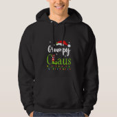 Womens Grumpy Claus Funny Family Santa Pajamas Chr Hoodie (Voorkant)