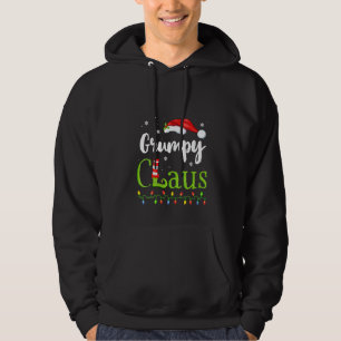 Womens Grumpy Claus Funny Family Santa Pajamas Chr Hoodie