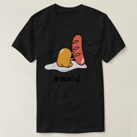 Womens Gudetama the Lazy Egg #mood Boxing Punting T-shirt (Design voorkant)