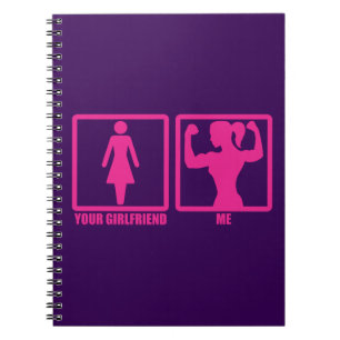 Women's Gym Humor, Lift je Vriendin zelfs op? Notitieboek