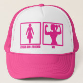 Women's Gym Humor, Lift je Vriendin zelfs op? Trucker Pet (Voorkant)