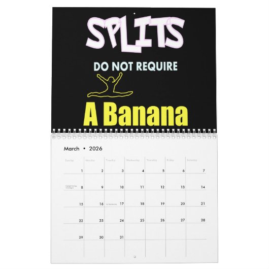 Women's Gymnastics 2023 Calendar - Custom Photo Kalender (Mar 2026)