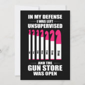 Womens Haakwerk In mijn verdediging werd ik achter Kaart (Voorkant)