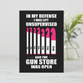 Womens Haakwerk In mijn verdediging werd ik achter Kaart (Staand voorkant)