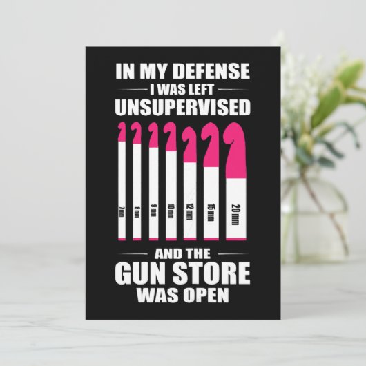 Womens Haakwerk In mijn verdediging werd ik achter Kaart (Staand voorkant)