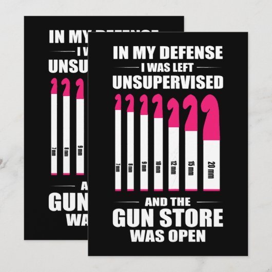 Womens Haakwerk In mijn verdediging werd ik achter Kaart (Voorkant / Achterkant)