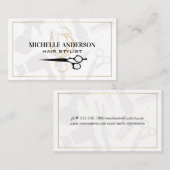 Womens Haar Stylist Visitekaartje (Voorkant / Achterkant)