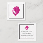 Womens Hair | Professionele Haarstylist Vierkante Visitekaartje (Voorkant / Achterkant)