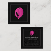 Womens Hair | Professionele Haarstylist Vierkante Visitekaartje (Voorkant / Achterkant)