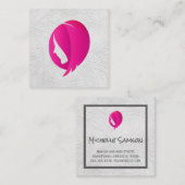 Womens Hair | Professionele Haarstylist Vierkante Visitekaartje (Voorkant / Achterkant)