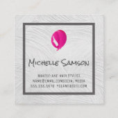 Womens Hair | Professionele Haarstylist Vierkante Visitekaartje (Achterkant)