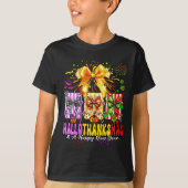 Womens Hallothanksmas & A Happy New Years Eve T-shirt (Voorkant)