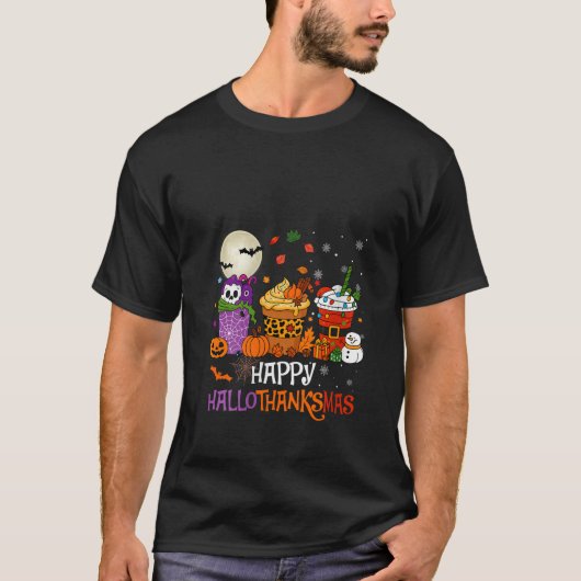 Womens Hallothanksmas Halloween Thanksgiving Chris T-shirt (Voorkant)
