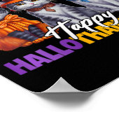 Womens Halloween Thanksgiving Happy Hall Poster (Hoek)