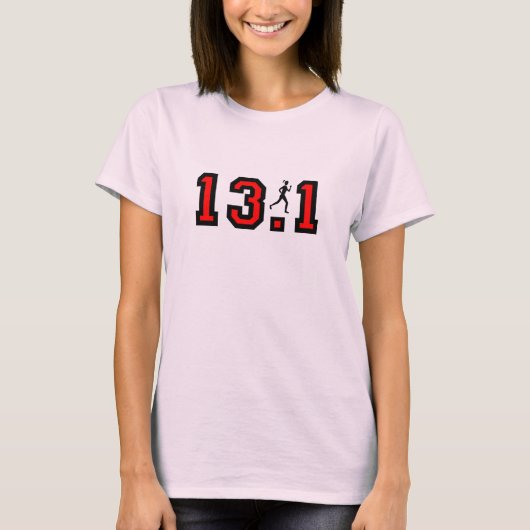 Womens halve marathon t-shirt (Voorkant)
