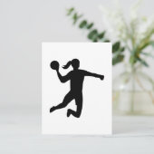 Womens handbal briefkaart (Staand voorkant)