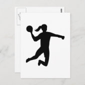 Womens handbal briefkaart (Voorkant / Achterkant)