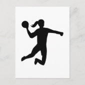 Womens handbal briefkaart (Voorkant)