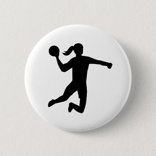 Womens handbal ronde button 5,7 cm (Voorkant)