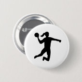 Womens handbal ronde button 5,7 cm (Voorkant /achterkant)