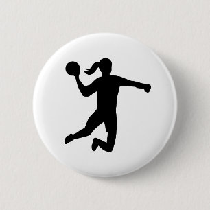 Womens handbal ronde button 5,7 cm