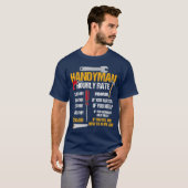 Womens Handyman Hourly Rate Handyman Clothing T-shirt (Voorkant volledig)