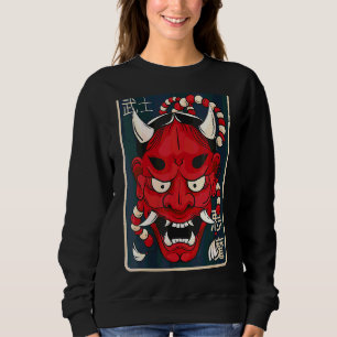 Womens Hannya Masker Vrouw Demon Mask Trui