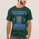 Womens HANUKKAH SWEATER UGLY HANUKKAH SWEATER Han T-shirt<br><div class="desc">Womens HANUKKAH SWEATER UGLY HANUKKAH SWEATER Hanukkah .</div>