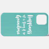 Womens Happiness is Being a Grandma Grandmother Case-Mate iPhone Case (Achterkant (horizontaal))