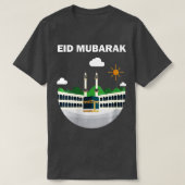 Womens Happy Eid Mubarak 2023 AlFitr AlAdha Hajj T-shirt (Design voorkant)