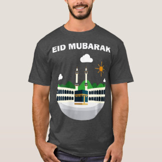 Womens Happy Eid Mubarak 2023 AlFitr AlAdha Hajj T-shirt